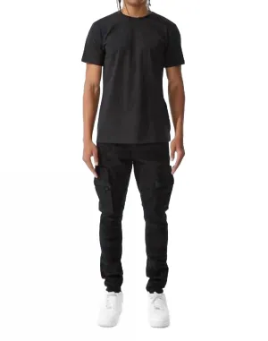 Ross Heavy Hitter Cargo Jeans In Black