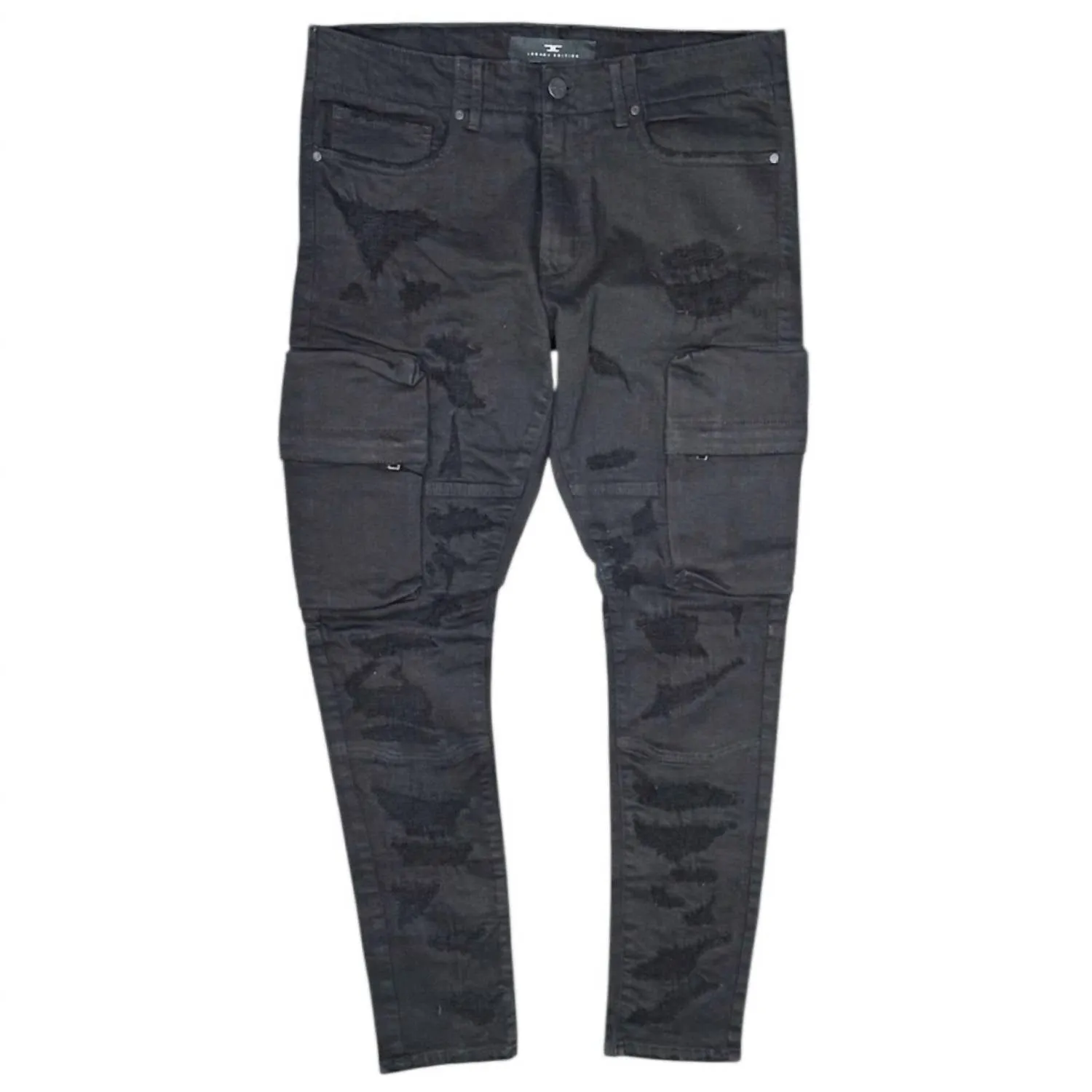 Ross Heavy Hitter Cargo Jeans In Black