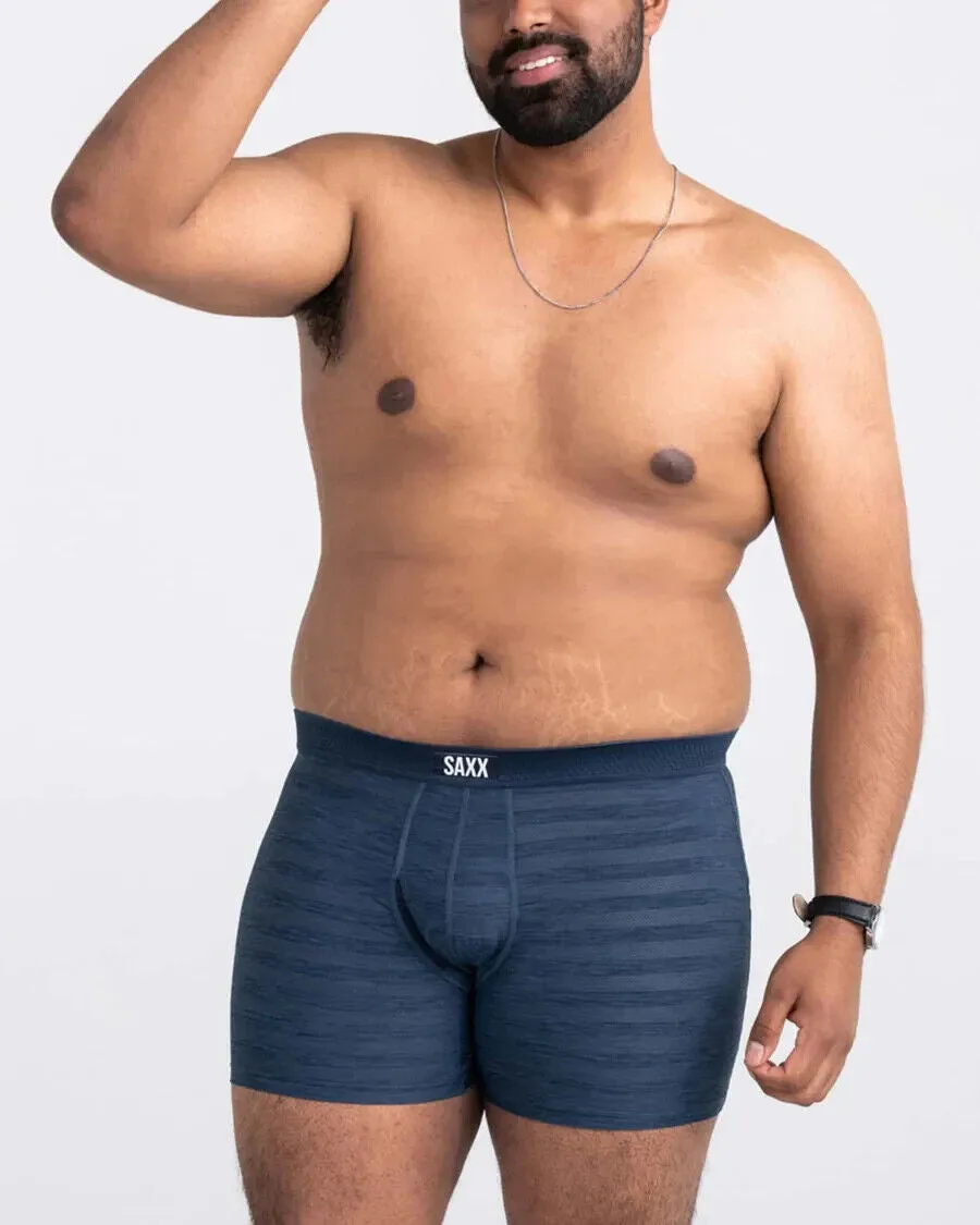 SAXX Droptemp Underwear Men's XL Blue Stretch Cooling Mesh Boxer Brief ERK523