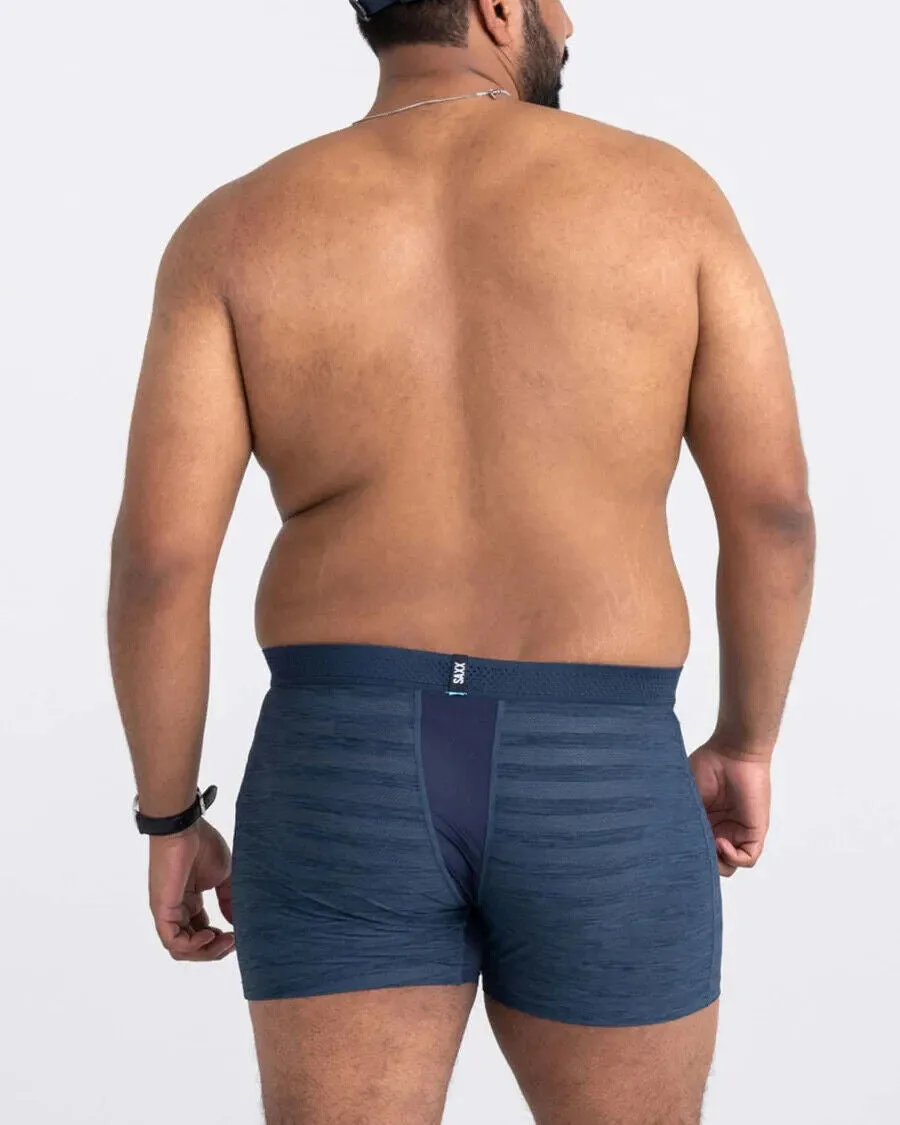 SAXX Droptemp Underwear Men's XL Blue Stretch Cooling Mesh Boxer Brief ERK523