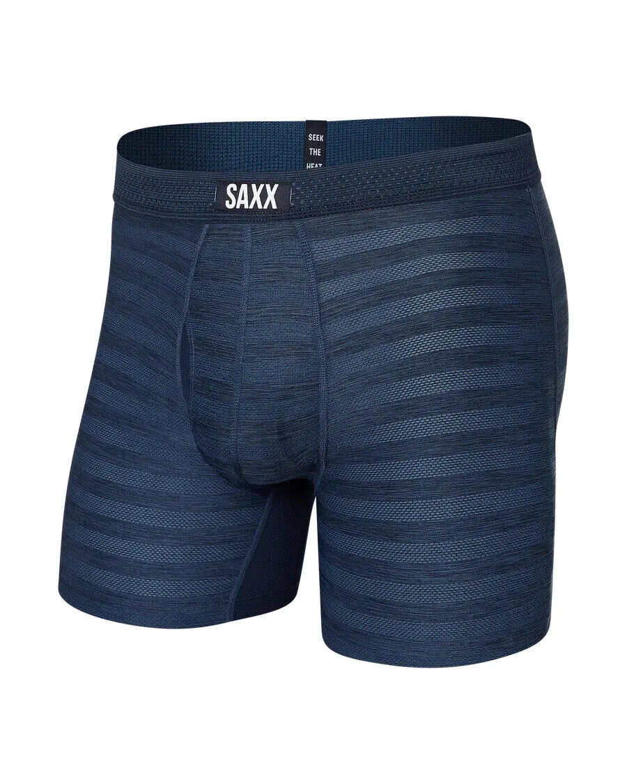 SAXX Droptemp Underwear Men's XL Blue Stretch Cooling Mesh Boxer Brief ERK523