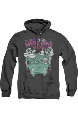 Scooby Doo Meddling Since 1969 Adult Heather Hoodie / Hooded Sweatshirt