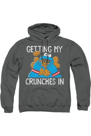 Sesame Street Cookie Monster My Crunches Adult Pull Over Hoodie