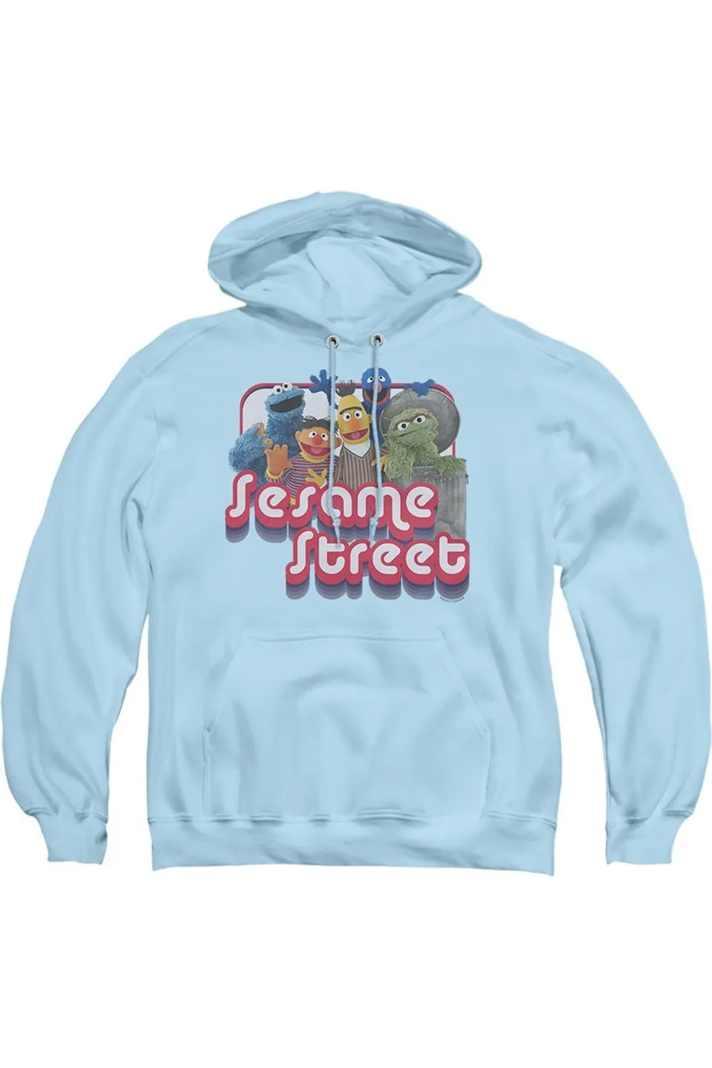 Sesame Street Groovy Group Adult Pull Over Hoodie
