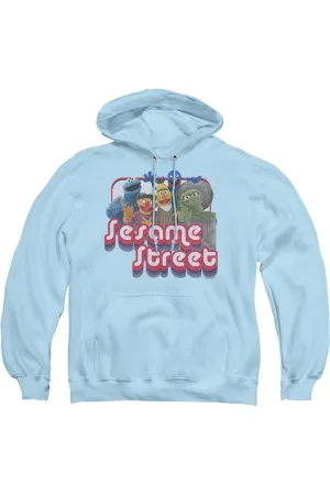 Sesame Street Groovy Group Adult Pull Over Hoodie