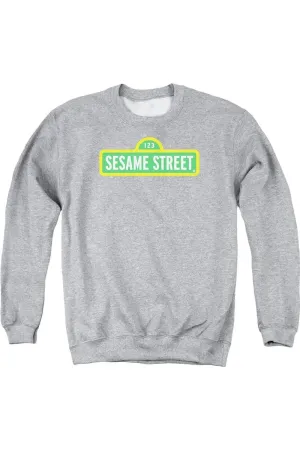 Sesame Street Logo Adult Crewneck Sweatshirt