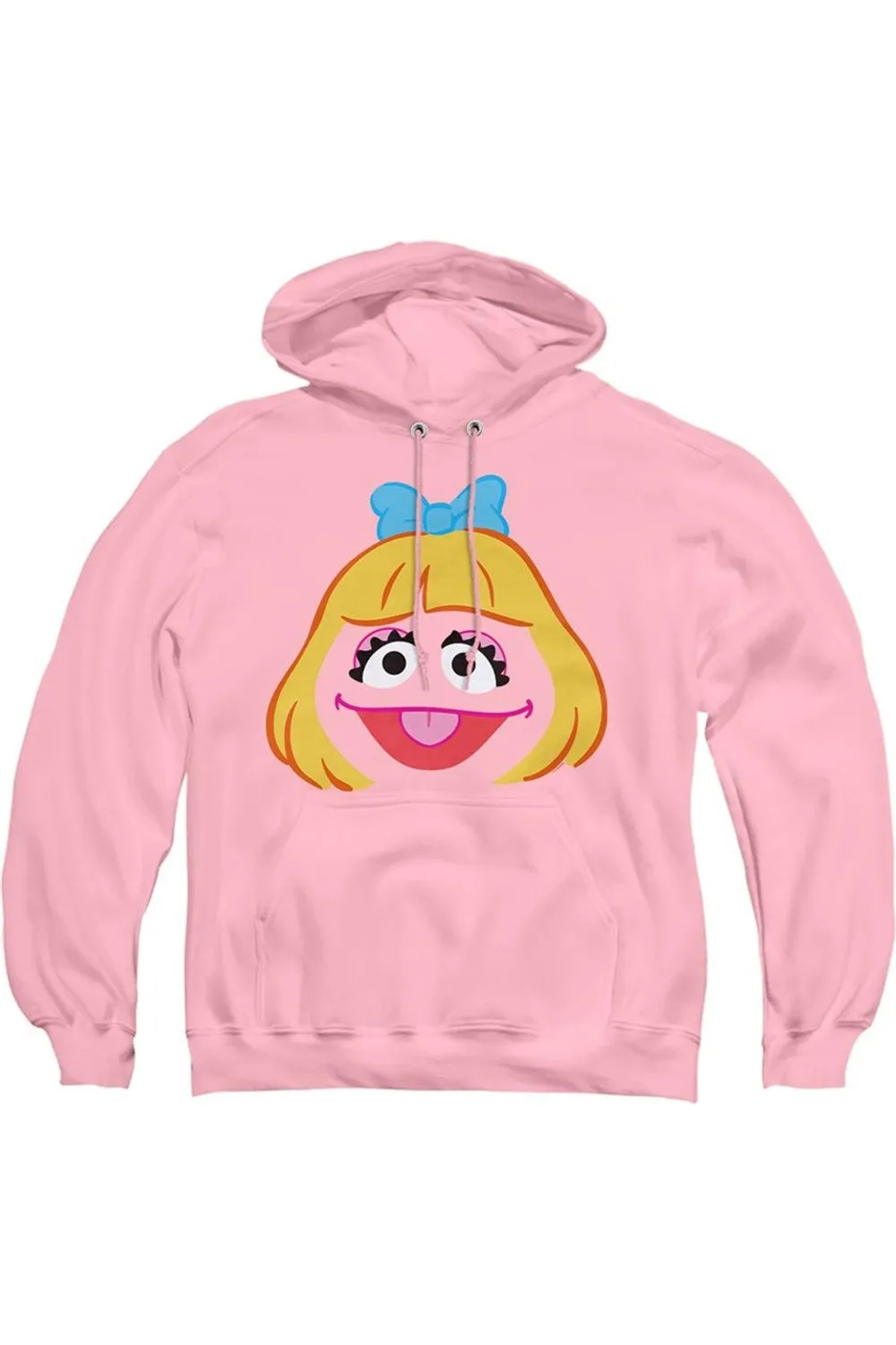 Sesame Street Prairie Dawn Face Adult Pull Over Hoodie