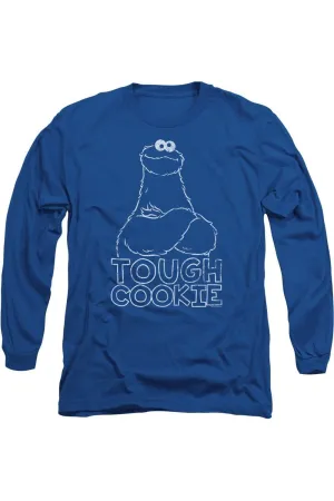 Sesame Street Touch Cookie Long Sleeve Adult Tee / T-Shirt