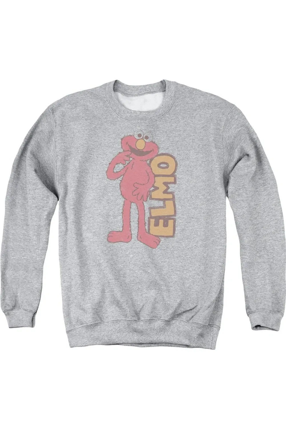 Sesame Street Vintage Elmo Adult Crewneck Sweatshirt