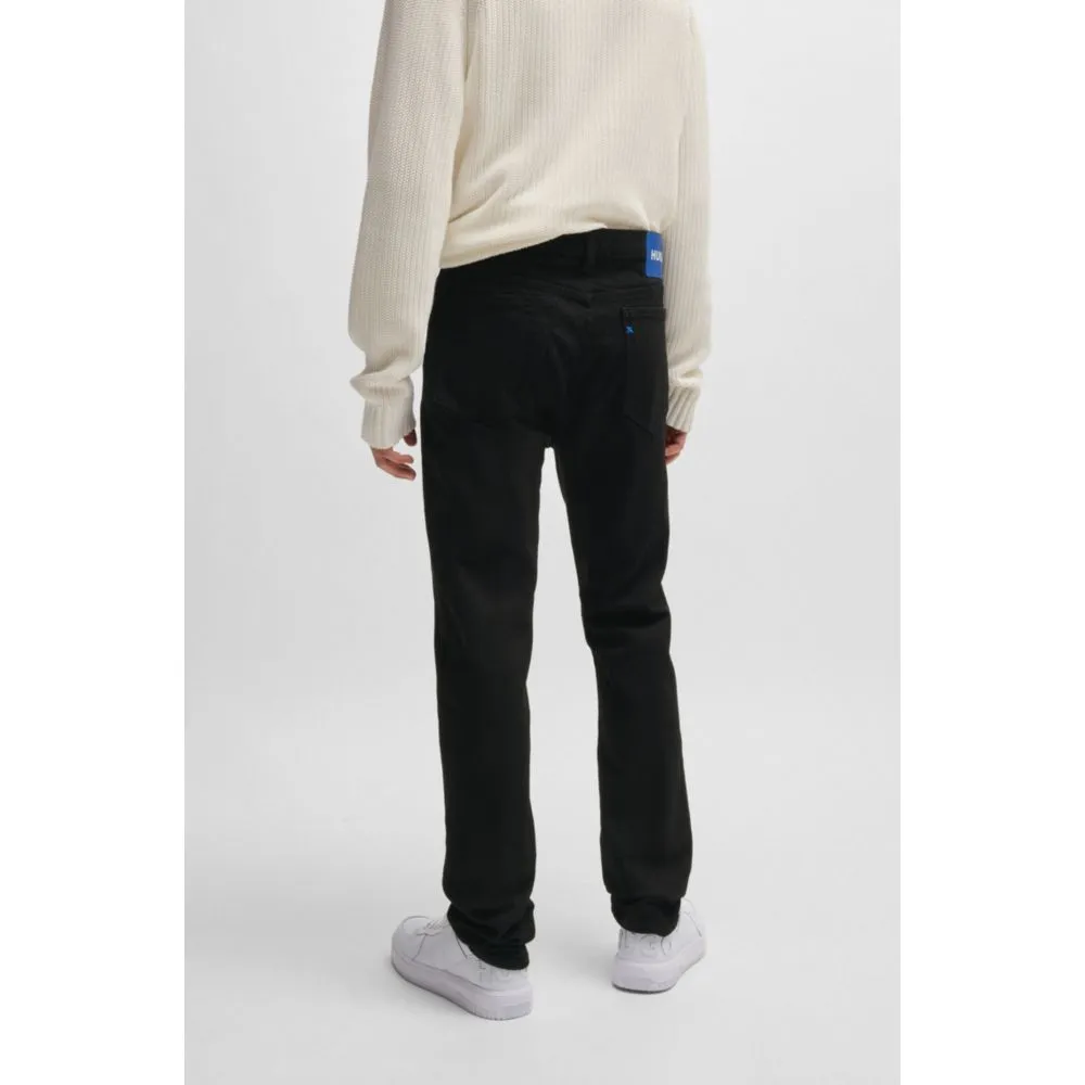 Slim-fit jeans in black stretch denim