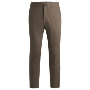 Slim-fit trousers in cotton, cashmere and stretch