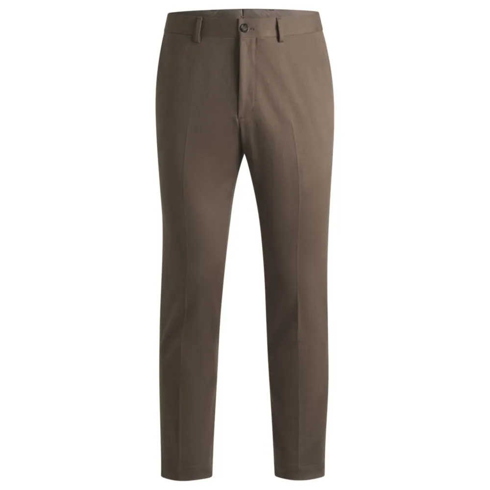 Slim-fit trousers in cotton, cashmere and stretch