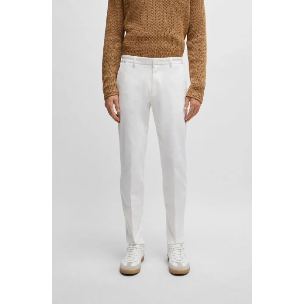 Slim-fit trousers in cotton