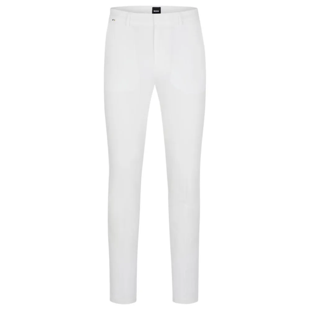 Slim-fit trousers in cotton