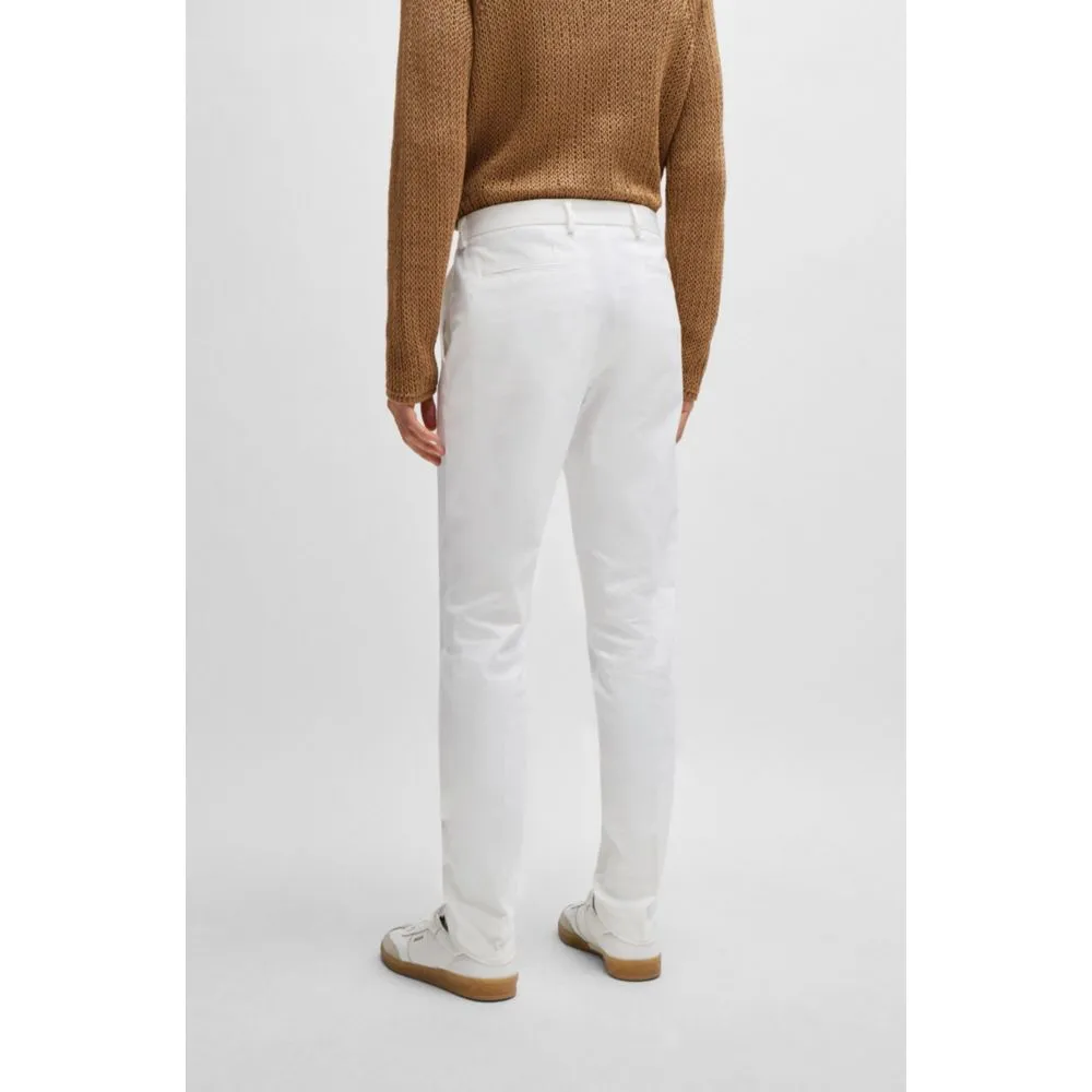 Slim-fit trousers in cotton