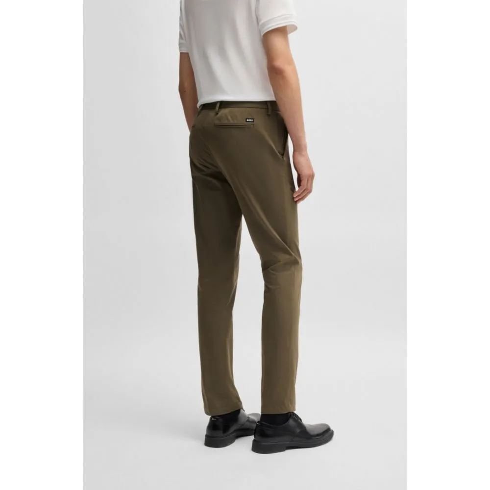 Slim-fit trousers in stretch cotton