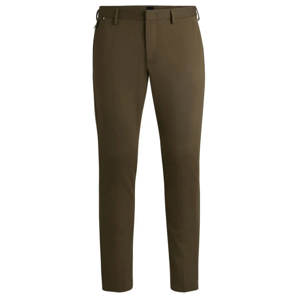 Slim-fit trousers in stretch cotton