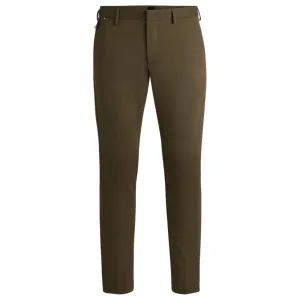 Slim-fit trousers in stretch cotton