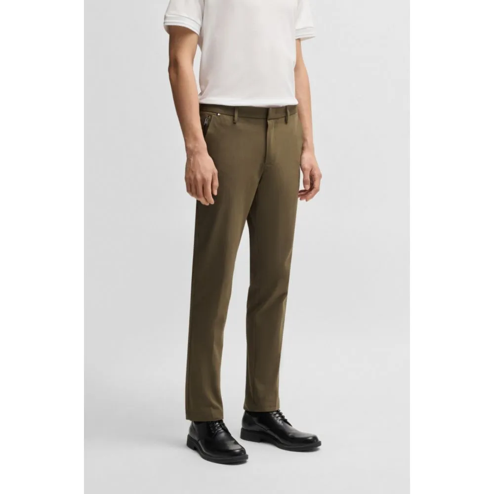 Slim-fit trousers in stretch cotton