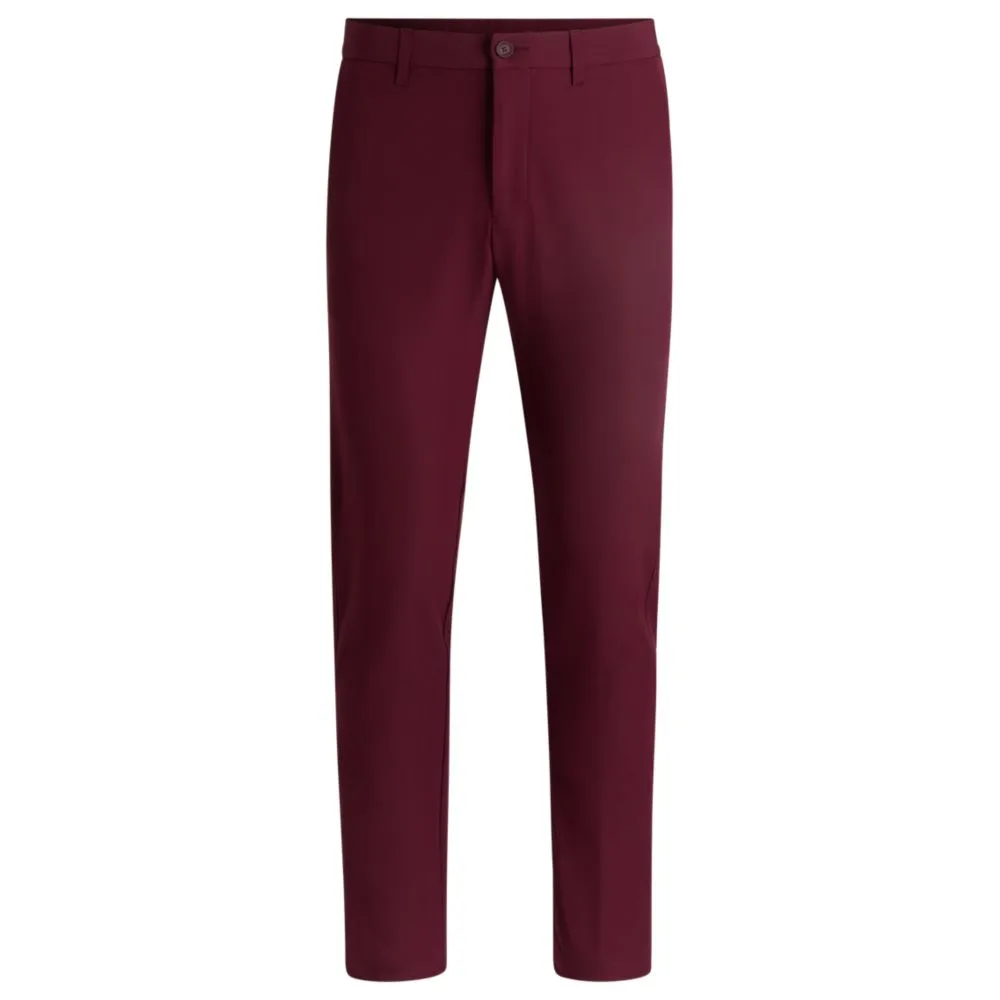 Slim-fit trousers in water-repellent stretch fabric