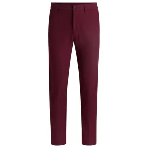 Slim-fit trousers in water-repellent stretch fabric