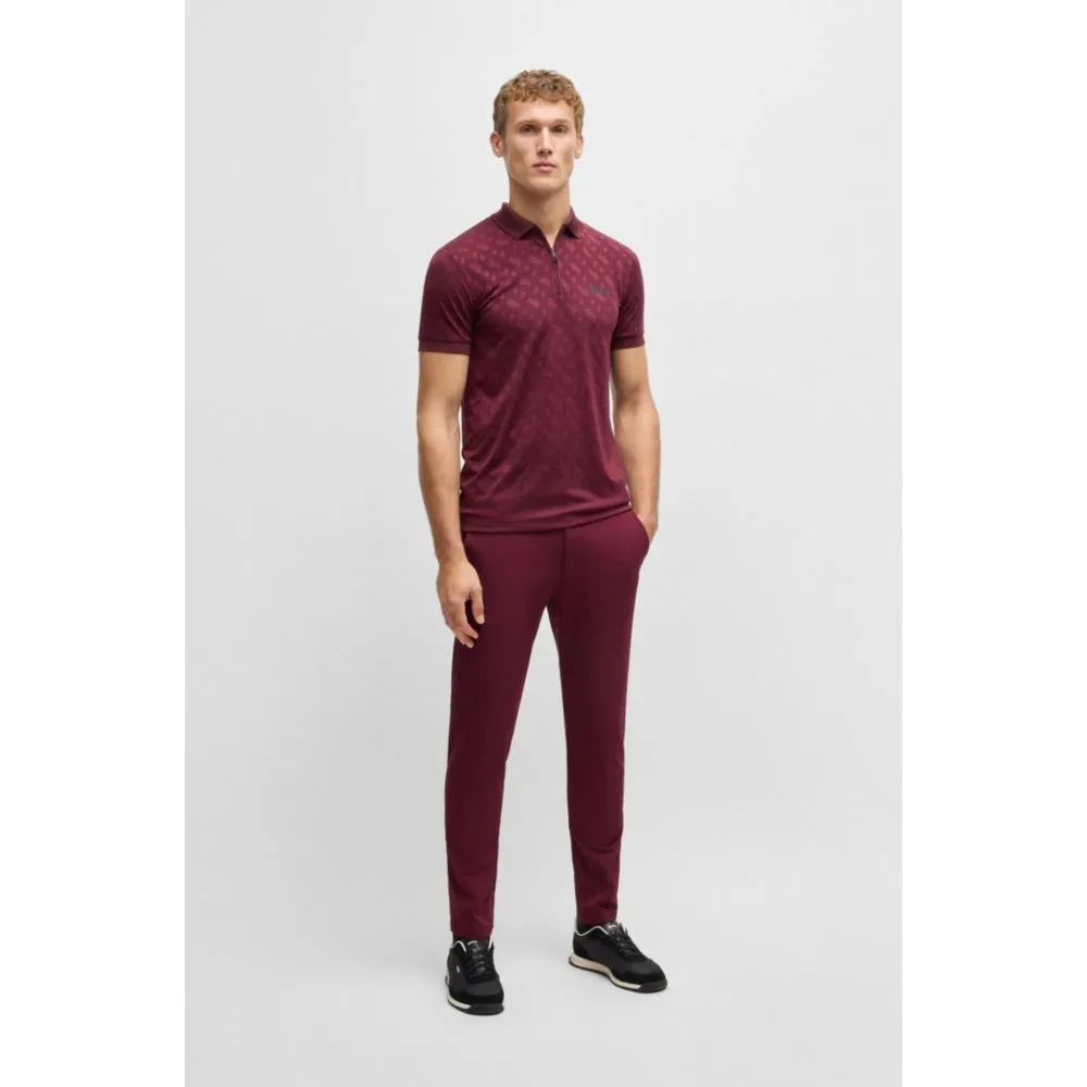 Slim-fit trousers in water-repellent stretch fabric