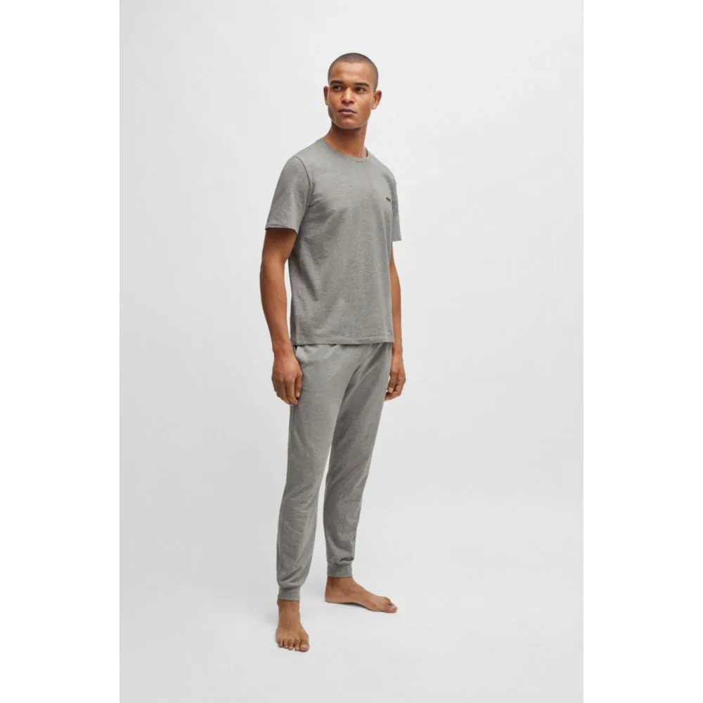 Stretch-cotton regular-fit T-shirt with logo detail