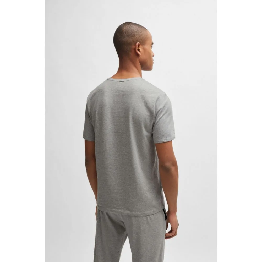 Stretch-cotton regular-fit T-shirt with logo detail