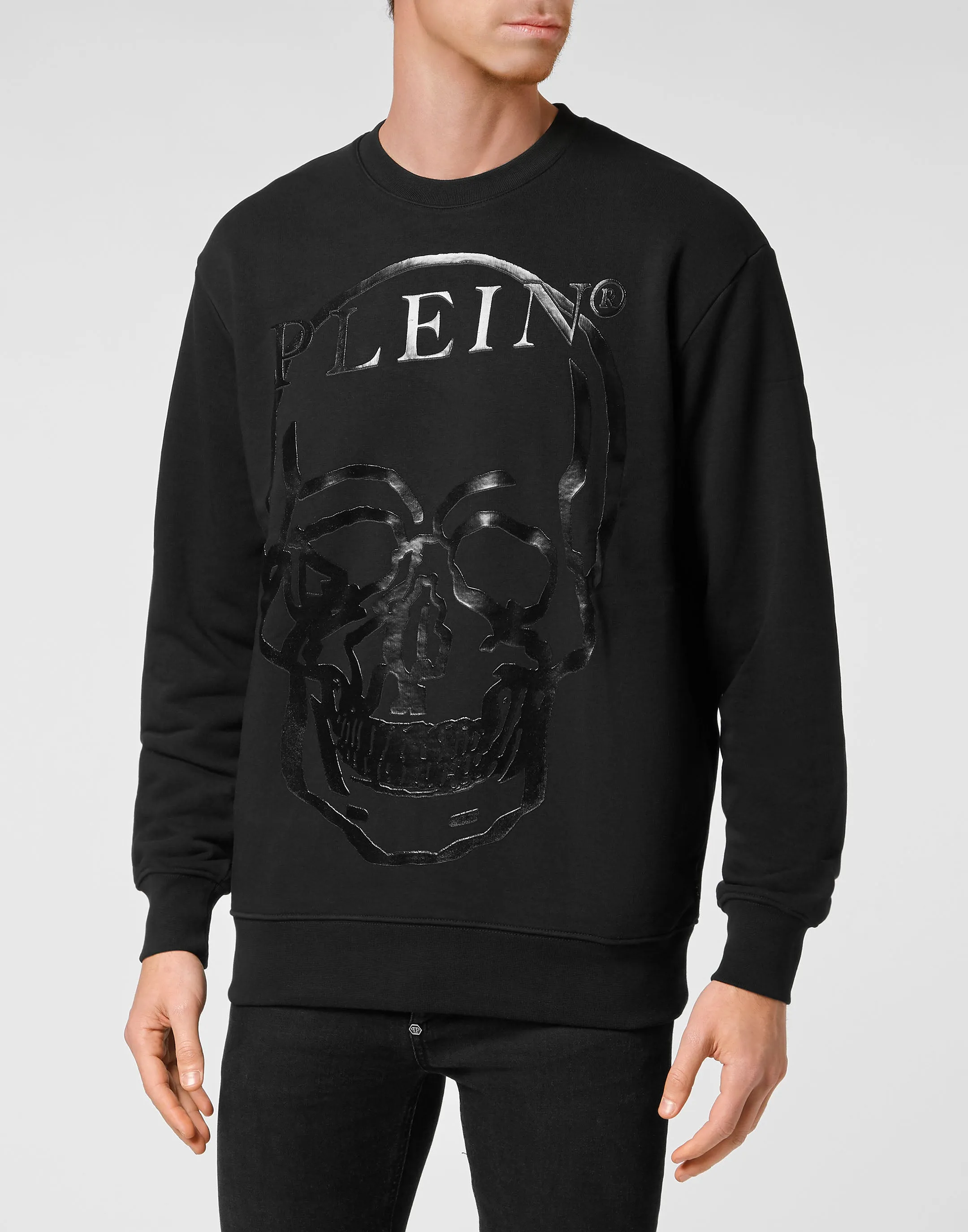 Sweatshirt LS Skull and Plein