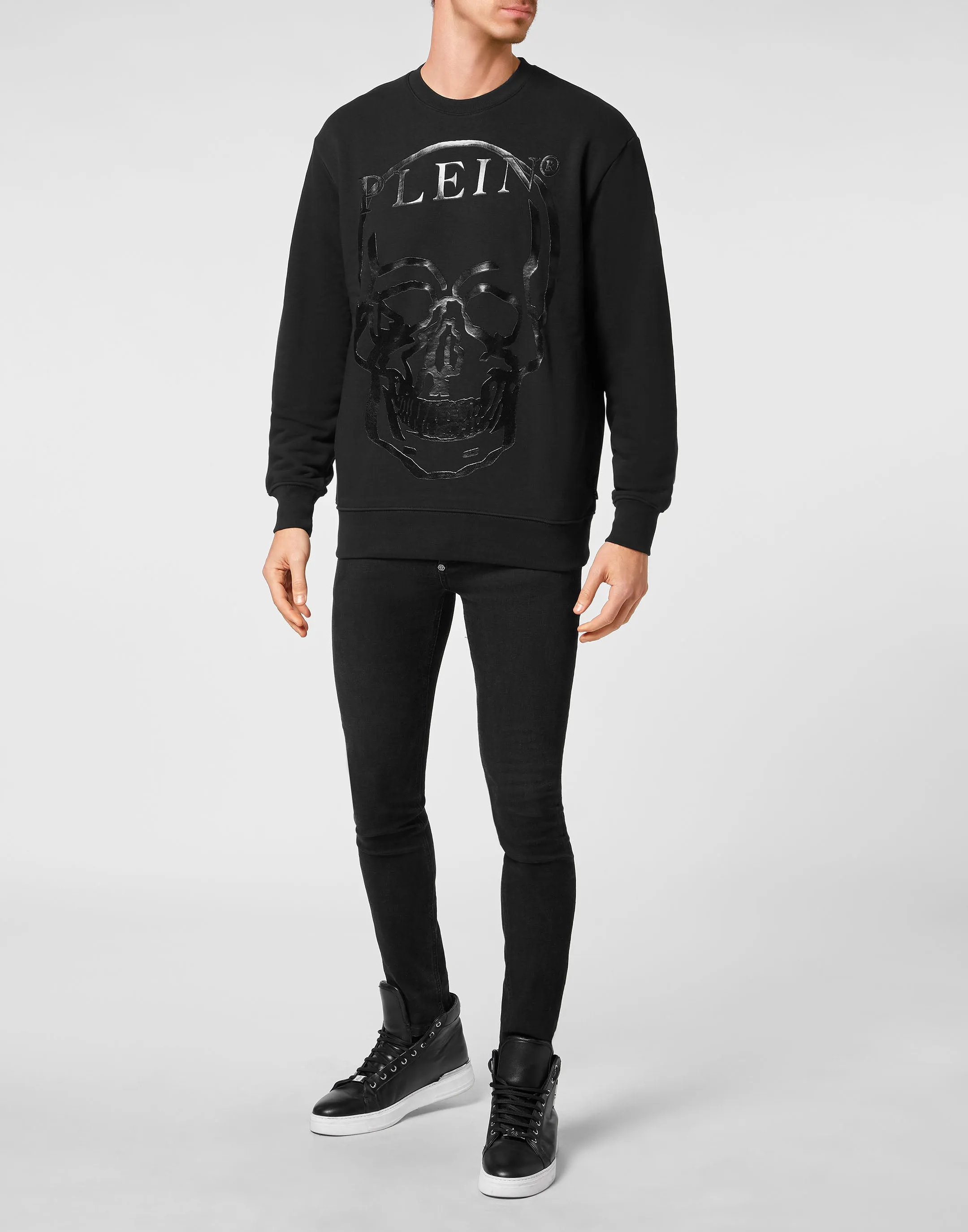 Sweatshirt LS Skull and Plein