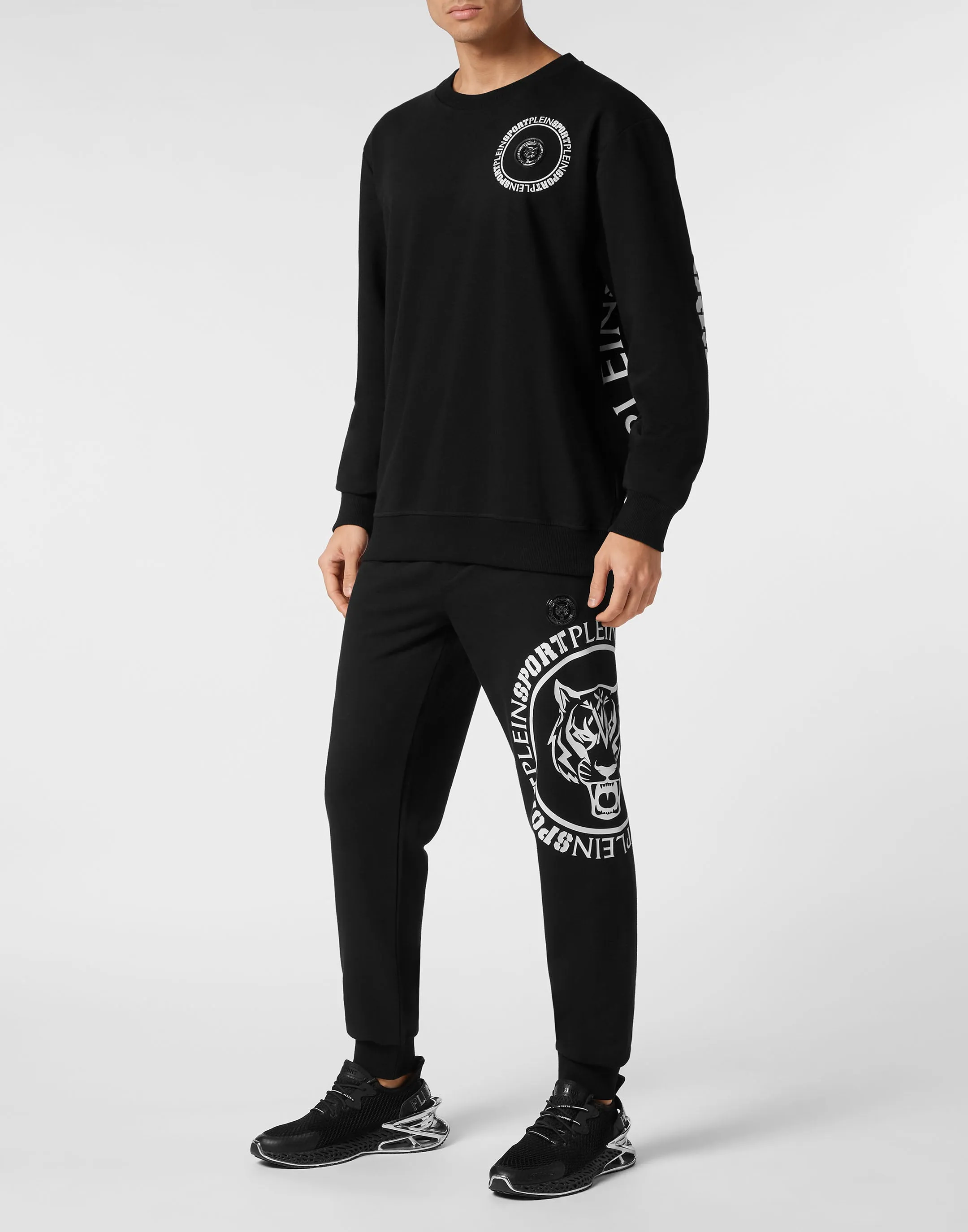 Sweatshirt Round Neck Carbon Tiger