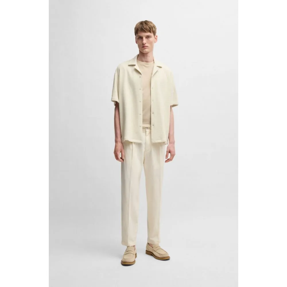 Tapered-fit trousers in stretch twill