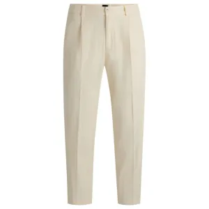 Tapered-fit trousers in stretch twill