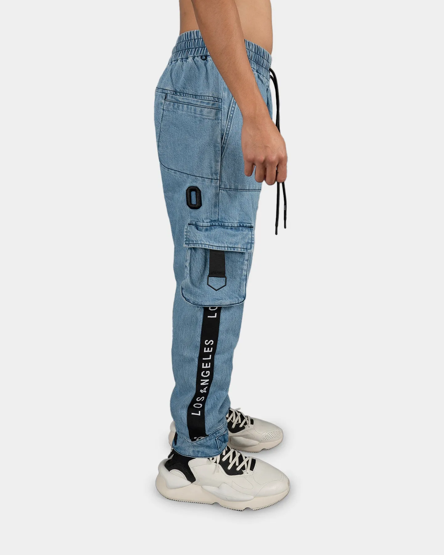 The Anti Order LA Champion Denim Joggers Light Blue/Black