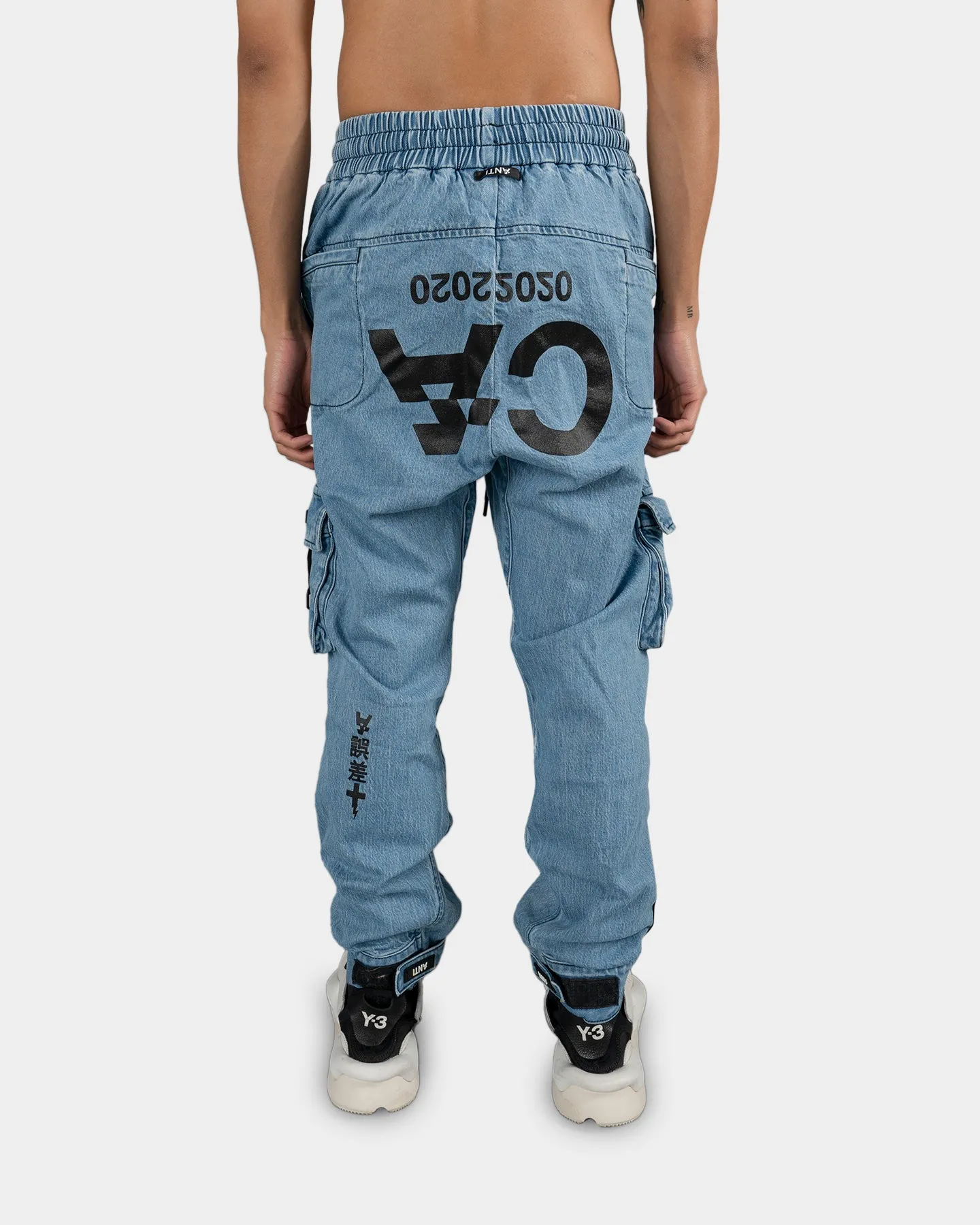 The Anti Order LA Champion Denim Joggers Light Blue/Black