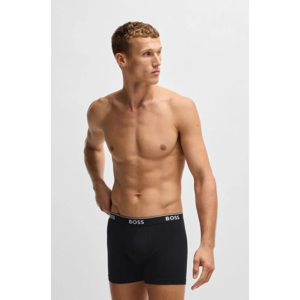 Three-pack of stretch cotton boxer briefs