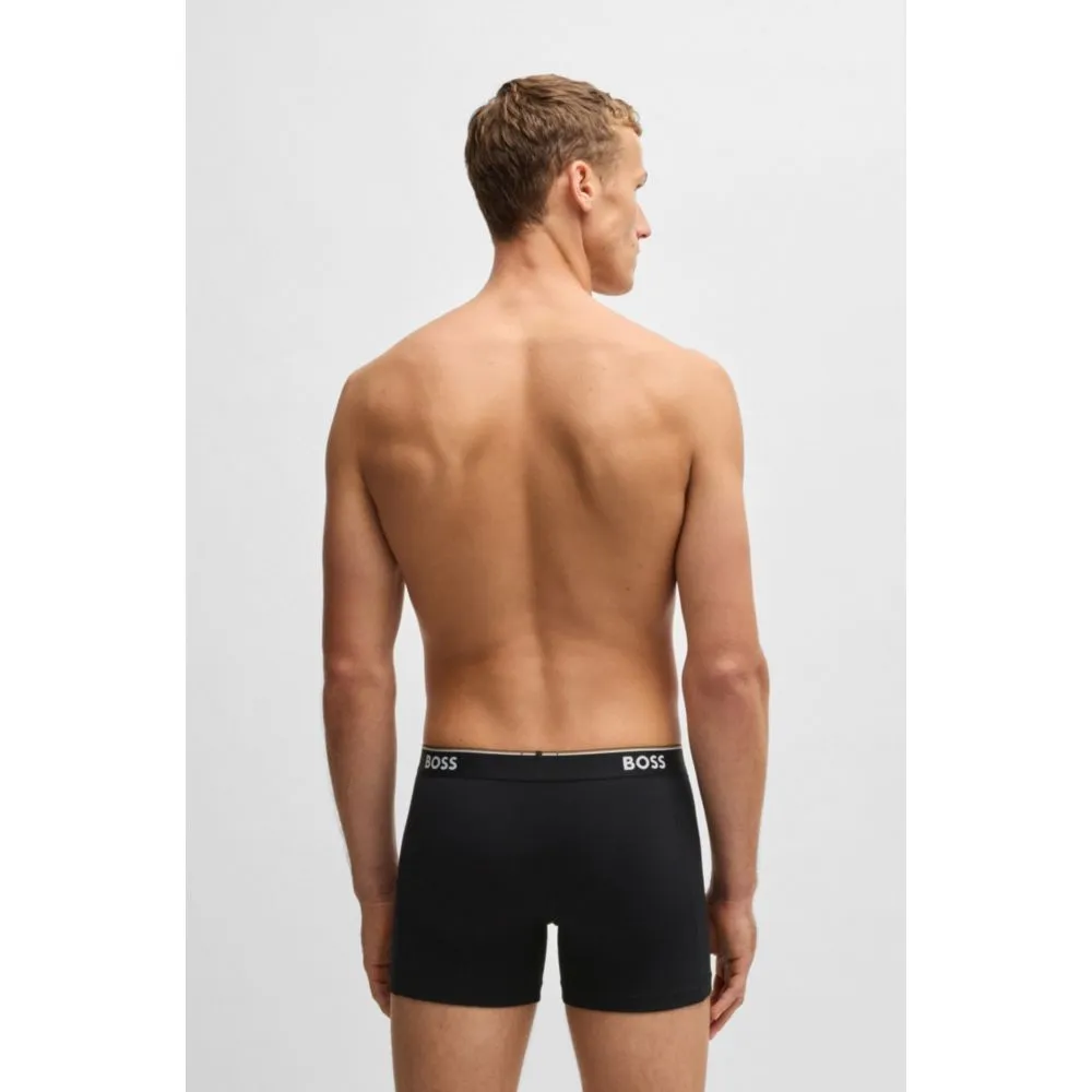 Three-pack of stretch cotton boxer briefs