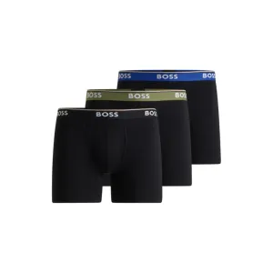 Three-pack of stretch cotton boxer briefs