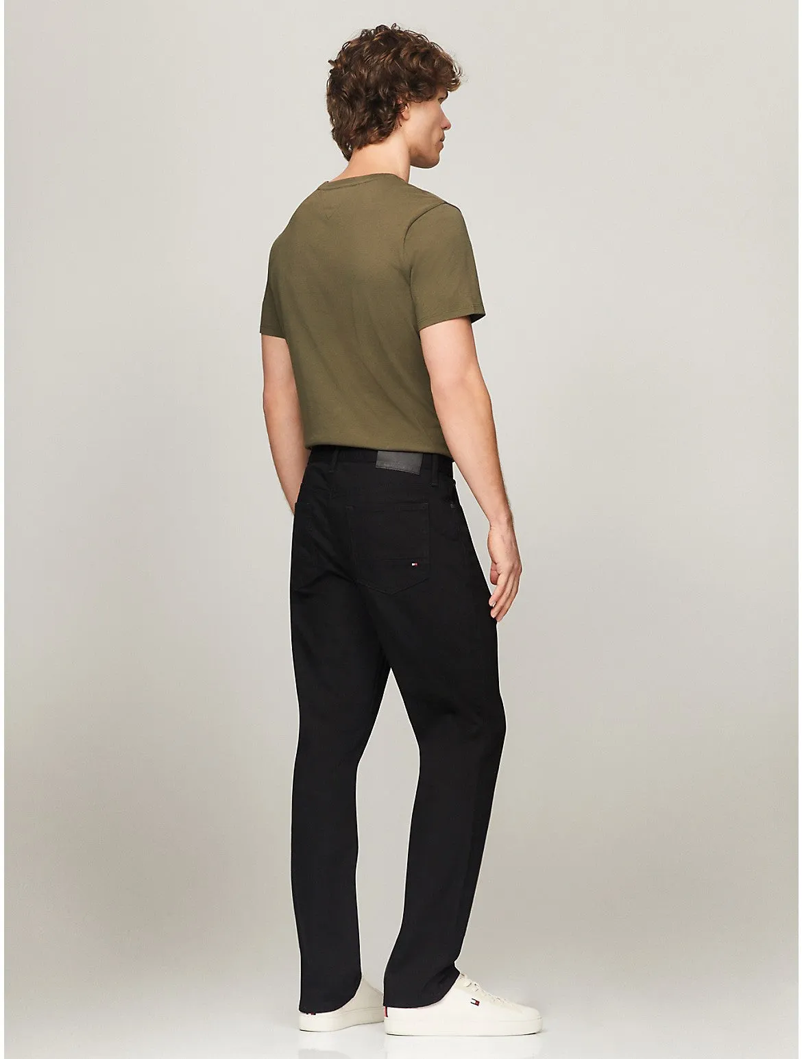 Tommy Hilfiger Men's Black Straight Fit Jean