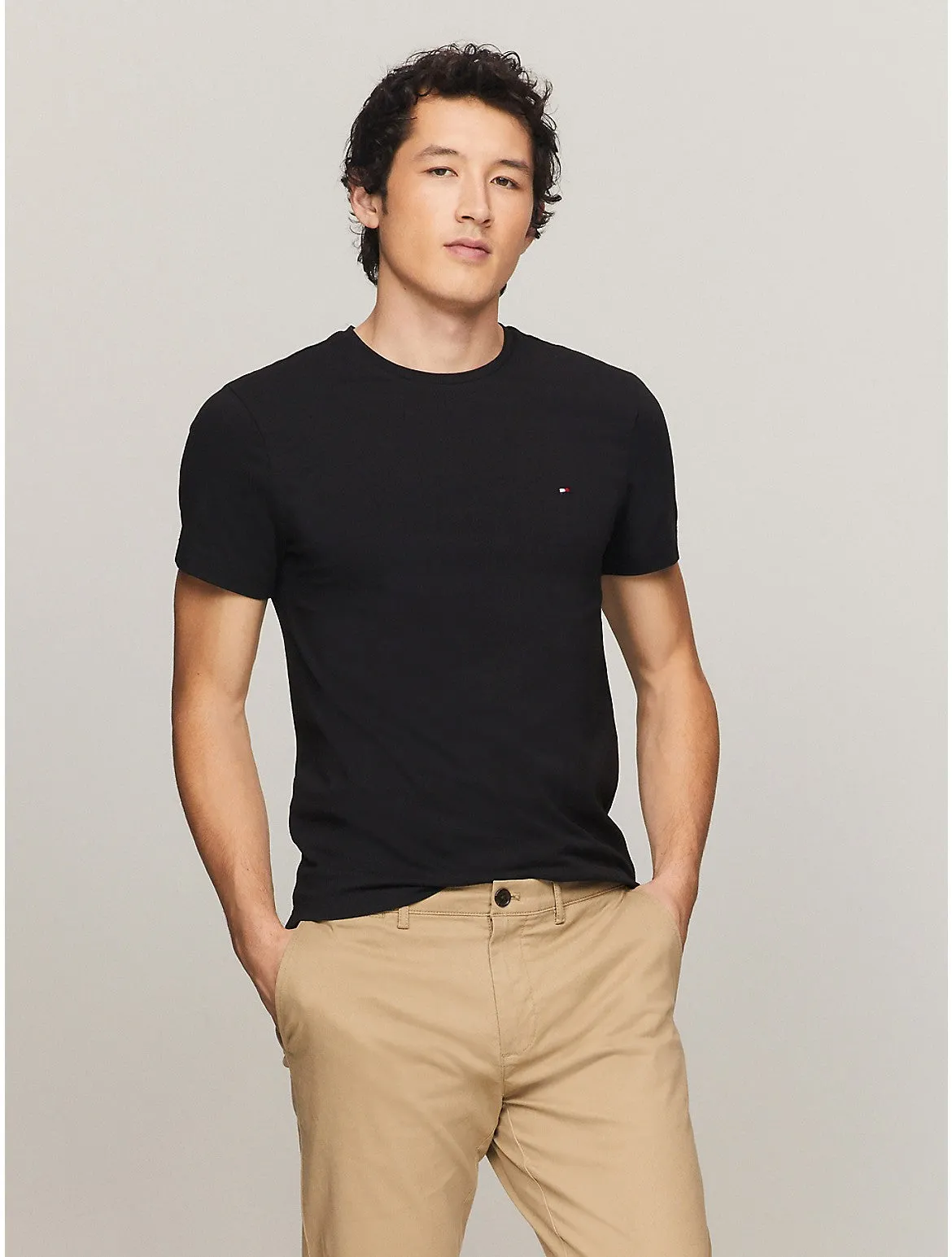Tommy Hilfiger Men's Slim Fit Solid T-Shirt