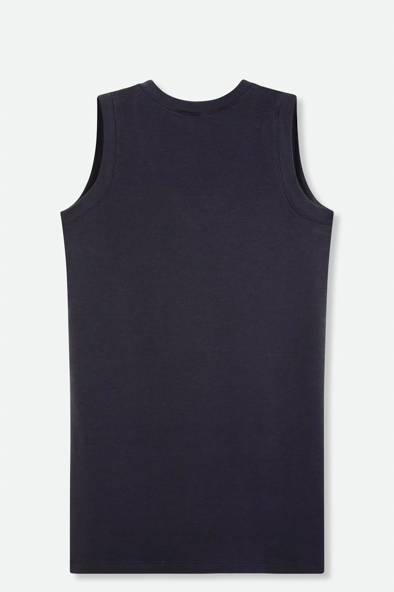 V-NECK MUSCLE TANK IN PIMA COTTON STRETCH