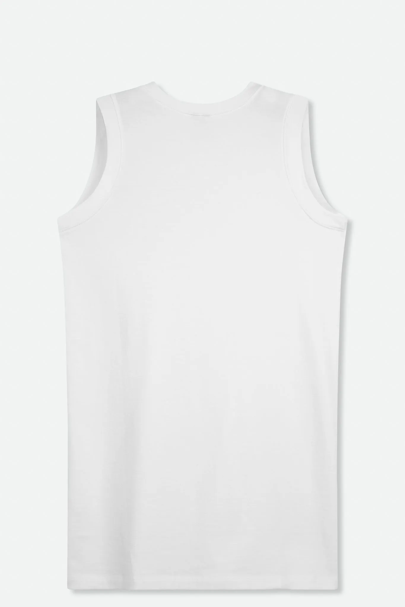 V-NECK MUSCLE TANK IN PIMA COTTON STRETCH