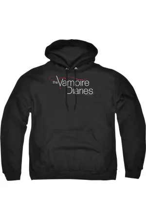 Vampire Diaries Tvd Logo Adult Pull Over Hoodie / Hooded Sweatshirt