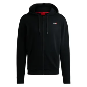 Zip-up hoodie with seasonal logo print