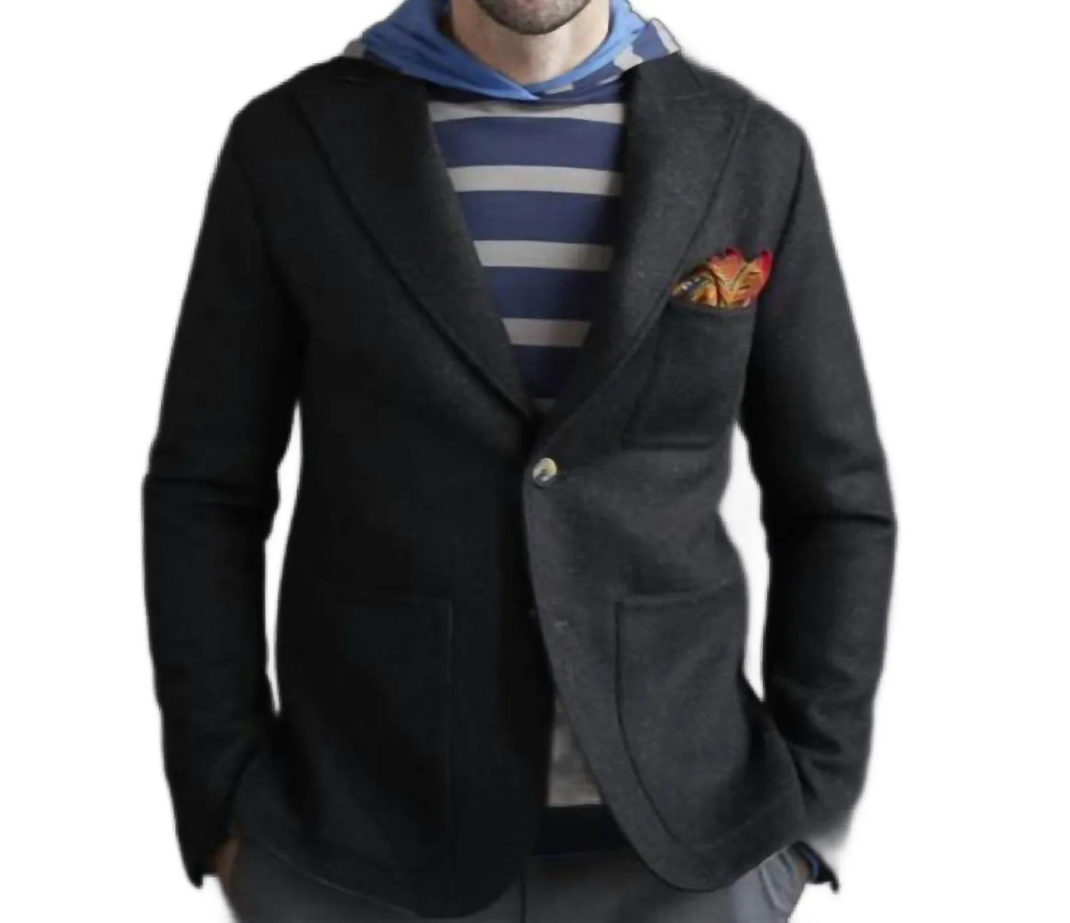 Zuma Beach Reversible Hoodie In Blue/gray