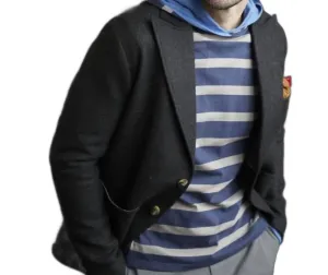 Zuma Beach Reversible Hoodie In Blue/gray